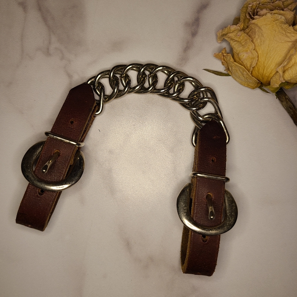 Weaver Bridal leather curb strap